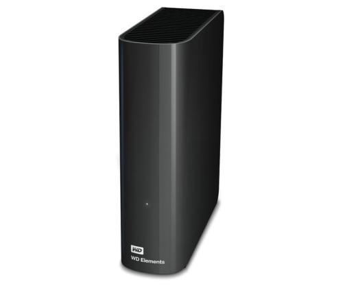 External HDD WESTERN DIGITAL Elements Desktop 6TB USB 3.0 Drives 1 Black WDBWLG0060HBK-EESN
