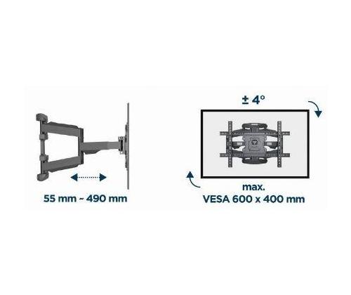 TV SET ACC WALL MOUNT 32-75"/WM-75ST-02 GEMBIRD