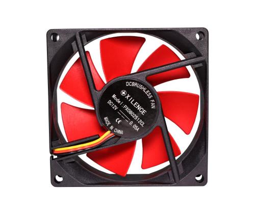 CASE FAN 80MM REDWING 3PIN+4P/12V XF037 XILENCE