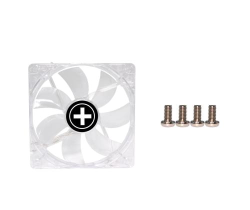 CASE FAN 120MM TRANSP 3PIN+4P/RED 12V XF046 XILENCE