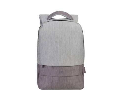 NB CASE ANTI-THEFT 15.6"/7562 GREY/MOCHA RIVACASE