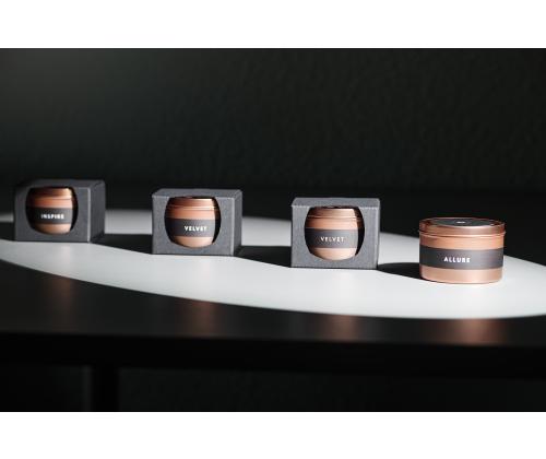 Lõhnaküünal CF Niche 30h kuldses topsis