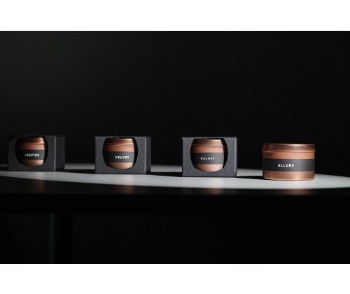 Lõhnaküünal CF Niche 30h kuldses topsis