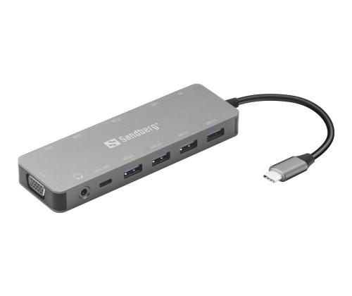 SANDBERG USB-C 13-in-1 Travel Dock