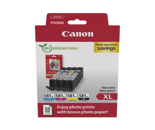 CANON CLI-581XL Ink Cartridge BK/C/M/Y