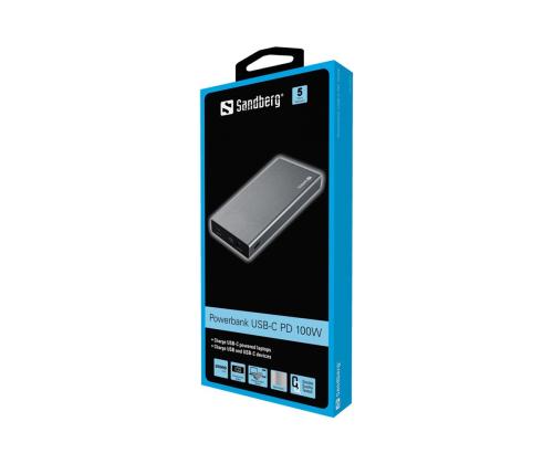 SANDBERG Powerbank USB-C PD 100W 20000