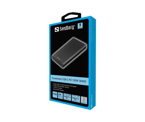 SANDBERG Powerbank USB-C PD 100W 38400