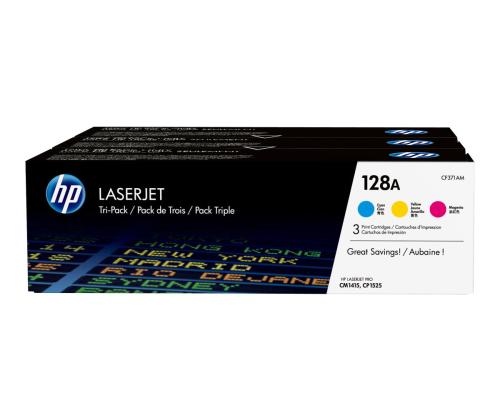 HP Toner 128A CYM Tri-Pack