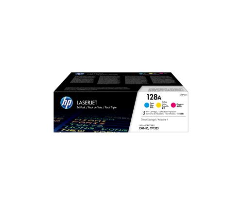 HP Toner 128A CYM Tri-Pack