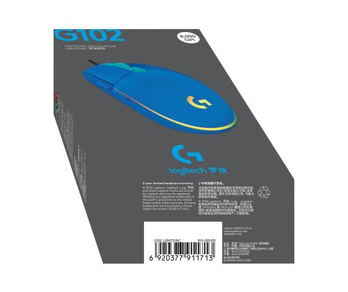 LOGI G102 Lightsync Blue EER