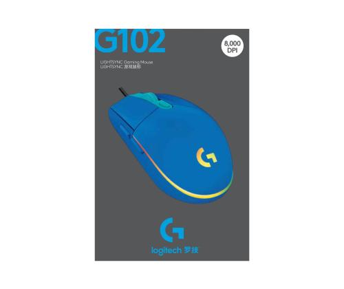 LOGI G102 Lightsync Blue EER