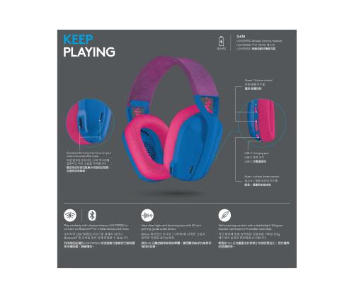 LOGI G435 LightSpeed Headset Blue