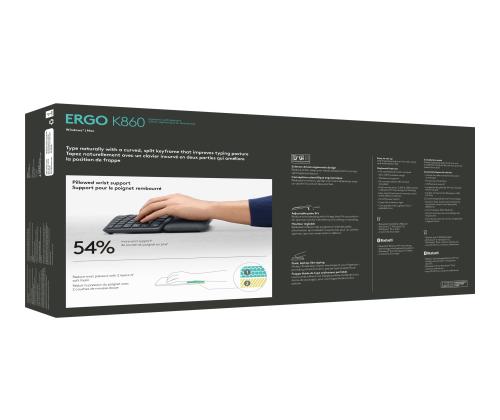 LOGI ERGO K860 - GRAPHITE (PAN)