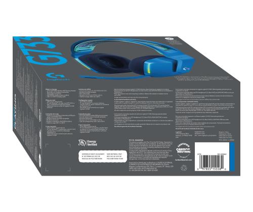 LOGI G733 LightSpeed Headset blue