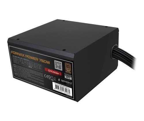 GEMBIRD Power supply unit 750W active PF