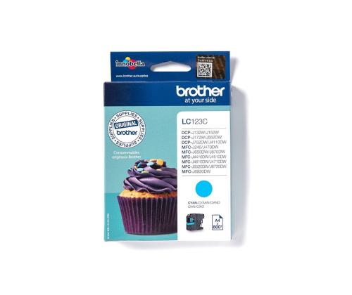 BROTHER LC123C ink cyan 600pages