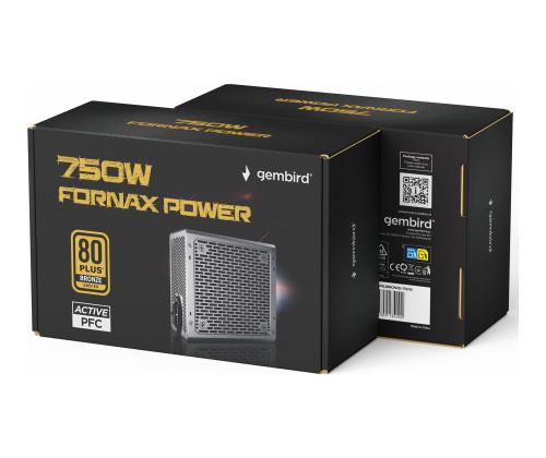 GEMBIRD Power supply unit 750W active PF