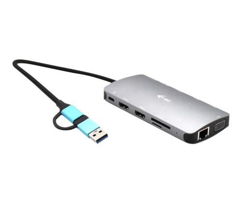 I-TEC USB-C Metal Nano Dock 3xDisplay+PD