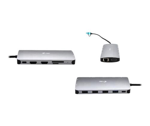 I-TEC USB-C Metal Nano Dock 3xDisplay+PD