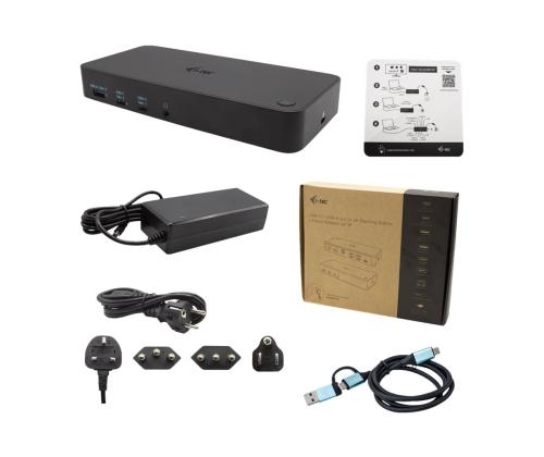 I-TEC USB 3.0/C/ TB3 3x 4K Dock PD 70W