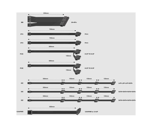 GEMBIRD Power supply unit 1000W active P