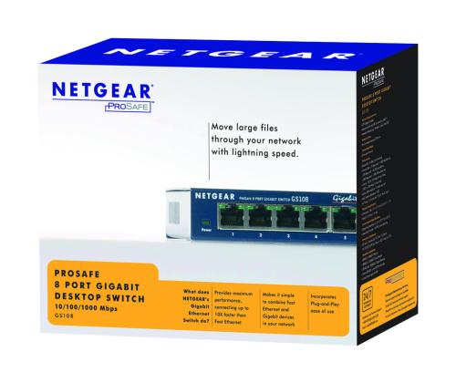 NETGEAR 8xRJ45 10/100/1000 GBit