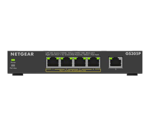NETGEAR 5PT GE Unmanages Switch W/POE+
