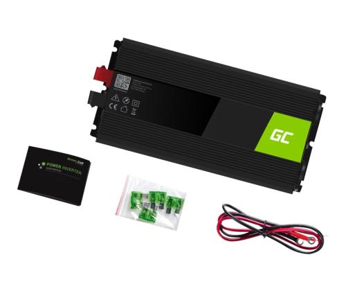 GREENCELL Inverter 12V - 230V 1500W