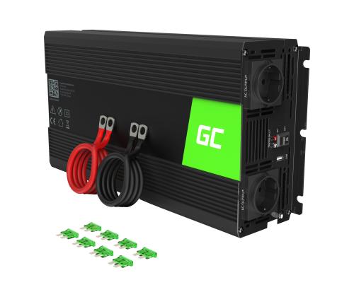 GREENCELL Inverter 12V - 230V 1500W