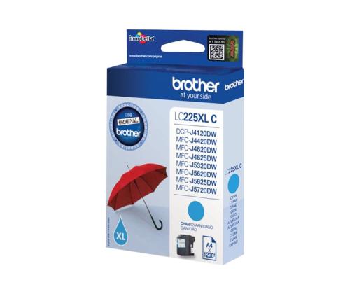 BROTHER LC225XLC ink cyan 1200pages