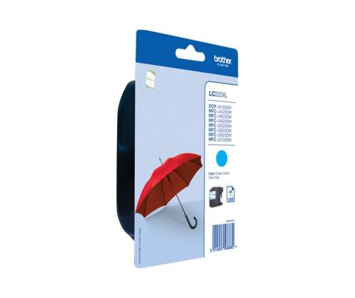 BROTHER LC225XLC ink cyan 1200pages