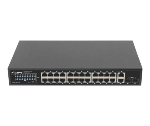 LANBERG switch PoE+ 24x 1GB 2x SFP 360W