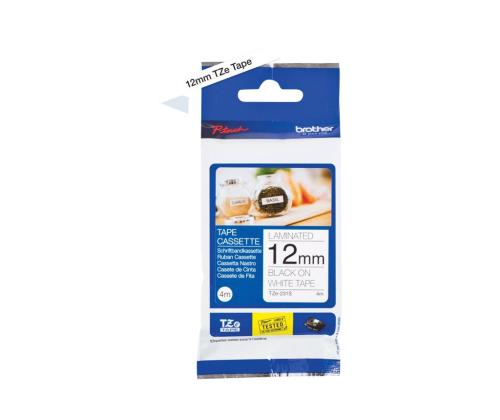 BROTHER TZE231S2 black/white 12mm 4m