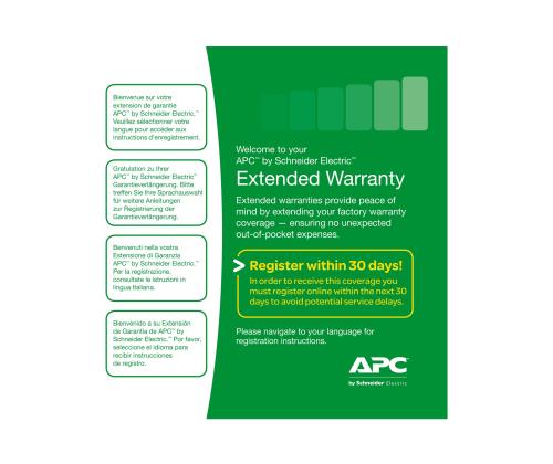 APC Extended Warranty + 3 Year in Box