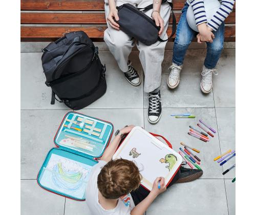 MÅLA kaasask. joonistustarvete karp, punane, 35x27 cm