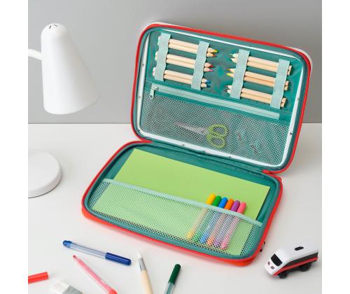 MÅLA kaasask. joonistustarvete karp, punane, 35x27 cm