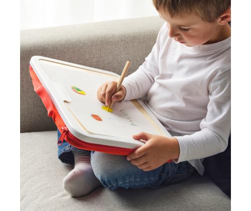 MÅLA kaasask. joonistustarvete karp, punane, 35x27 cm