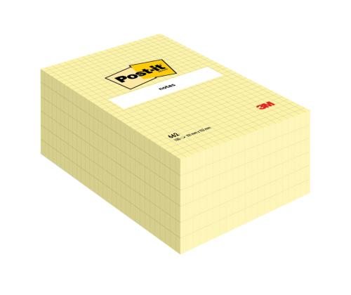 Märkmepaber 102x152mm POST-IT T662 ruuduline 100 lehte
