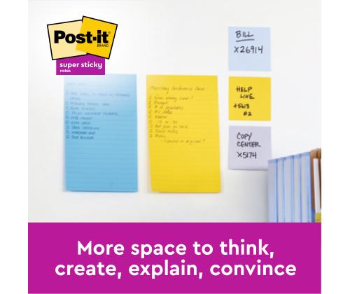 Märkmepaber 102x152mm POST-IT T662 ruuduline 100 lehte