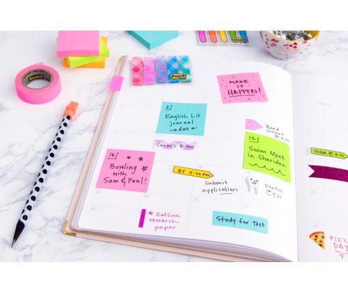 Märkmepaber 38x51mm POST-IT Energetic 653TFEN 12x100 lehte