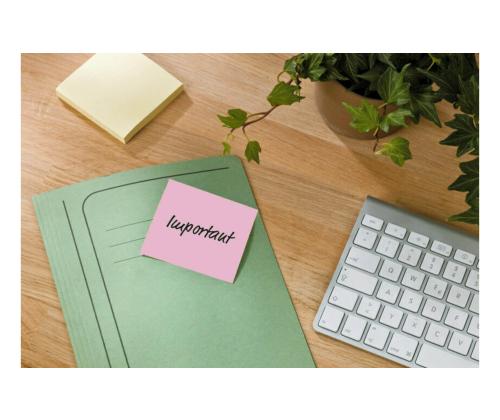 Märkmepaber 38x51mm POST-IT Recycled 6531GB pastelne 6x100 lehte