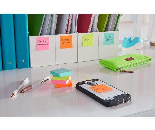 Märkmepaber 47x47mm POST-IT Super Sticky Playful 12x90 lehte