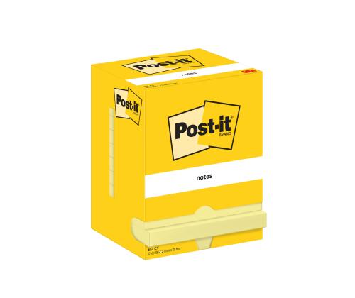 Märkmepaber 76x102mm POST-IT 657 kollane 12x100 lehte