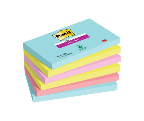 Märkmepaber 76x127mm POST-IT Super Sticky Cosmic 6x90 lehte