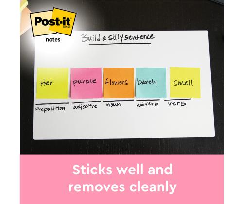 Märkmepaber 76x76mm POST-IT 654 Energetic 6x100 lehte