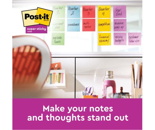 Märkmepaber 76x76mm POST-IT 654 Soulful 6x90 lehte