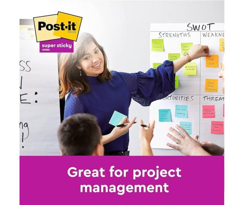 Märkmepaber 76x76mm POST-IT 654 SS Cosmic 6x90 lehte