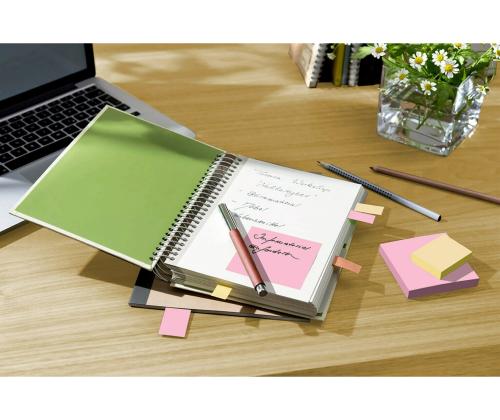 Märkmepaber 76x76mm POST-IT Recycled pastelsed 6x100 lehte