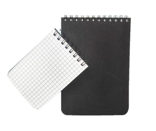 Märkmeplokk spiraalköites A7 SMLT ruuduline 60 lehte plast must