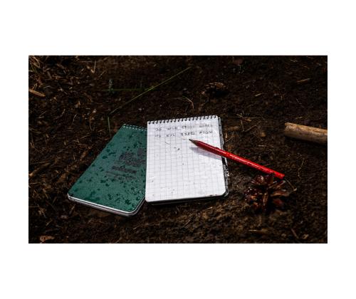 Märkmeplokk spiraalköites 96x148mm ruuduline veekindel 50 lehte